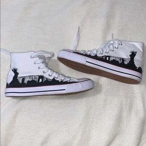 Hand Painted New York Skyline Shoes